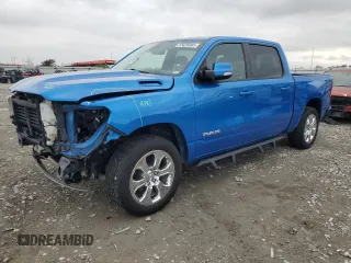 2020 Ram 1500 Big Horn z VIN 1C6SRFFT1LN375154, wystawiony jako Copart lot #55629365 z przebiegiem 59 917 mil mil oraz Szkoda całkowita • Salvage title. Historia ofert i sprzedaży dostępna na DreamBid. Obrazek 1.
