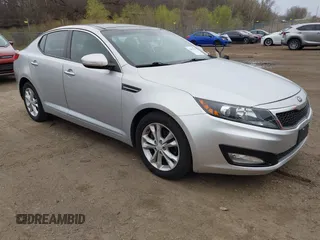 2013 Kia Optima EX with VIN 5XXGN4A72DG153731, listed as a IAAI auction lot 42079123 with 137,081 mi miles. Bid and sale history available at carsss.com. Image 1.