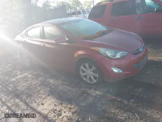 2012 Hyundai Elantra GLS with VIN KMHDH4AE7CU457604, listed as a IAAI auction lot 41993478 with 87,551 mi miles. Bid and sale history available at carsss.com. Image 1.