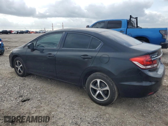 2015 Honda Civic Sedan SE with VIN 19XFB2F77FE019178, listed as a Copart auction lot 54884575 with 183,129 mi miles and Clean Title. Bid and sale history available at carsss.com. Image 2.