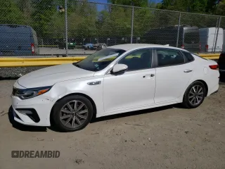 2019 Kia Optima LX z VIN 5XXGT4L30KG366223, wystawiony jako Copart lot #54241465 z przebiegiem 57 598 mil mil oraz Szkoda całkowita • Salvage title. Historia ofert i sprzedaży dostępna na DreamBid. Obrazek 1.