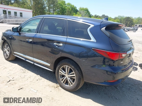 2020 Infiniti QX60 Luxe with VIN 5N1DL0MM6LC528615, listed as a IAAI auction lot 42016614 with 81,449 mi miles and . Bid and sale history available at DreamBid. Image 3.