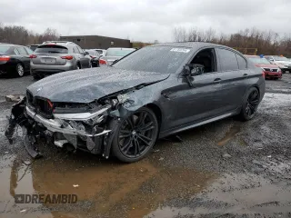 2019 BMW M5 with VIN WBSJF0C51KB446961, listed as a Copart auction lot 81763294 with 81,945 mi miles and Salvage Title. Bid and sale history available at carsss.com. Image 1.