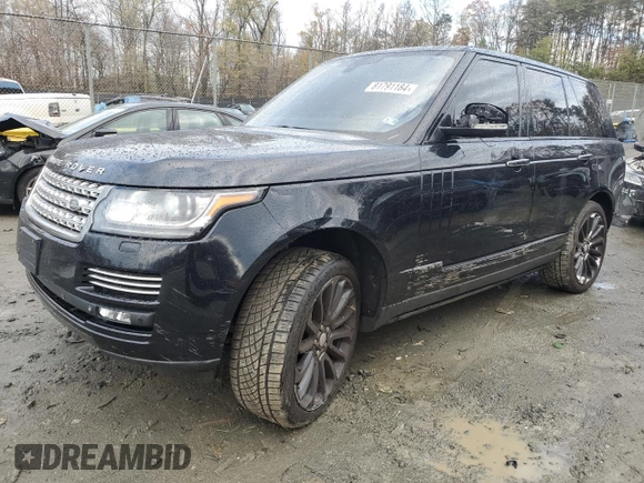 2015 Land Rover Range Rover Autobiography with VIN SALGV2TFXFA217448, listed as a Copart auction lot 81791184 with 102,703 mi miles and Salvage title. Bid and sale history available at DreamBid. Image 1.