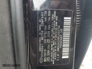 2019 Genesis G90 3.3T Premium with VIN KMHG34JA8KU050754, listed as a Copart auction lot 72037554 with 52,318 mi miles and Salvage Title. Bid and sale history available at carsss.com. Image 13.