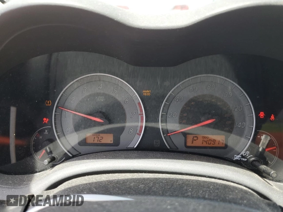 2010 Toyota Corolla with VIN 2T1BU4EE8AC451290, listed as a Copart auction lot 53681045 with 140,917 mi miles and Non Repairable. Bid and sale history available at DreamBid. Image 9.