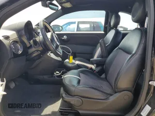 2017 FIAT 500e with VIN 3C3CFFGE5HT524117, listed as a Copart auction lot 58864585 with 65,393 mi miles and Salvage title. Bid and sale history available at DreamBid. Image 7.