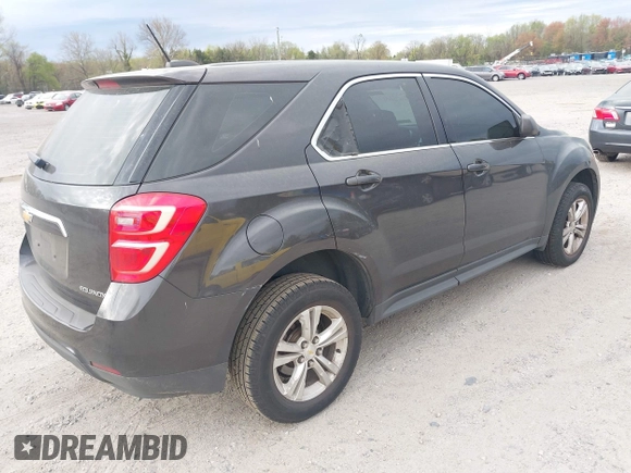 2016 Chevrolet Equinox LS with VIN 2GNFLEEK9G6115360, listed as a IAAI auction lot 42025280 with 146,609 mi miles. Bid and sale history available at carsss.com. Image 4.