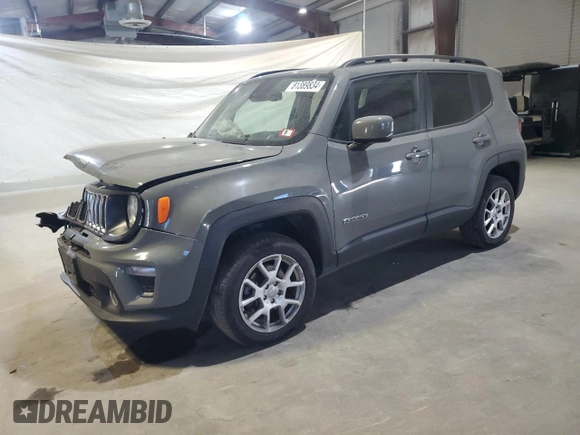 2021 Jeep Renegade 80th Anniversary with VIN ZACNJDBB7MPM57281, listed as a Copart auction lot 81389834 with 60,693 mi miles and Non repairable. Bid and sale history available at DreamBid. Image 1.