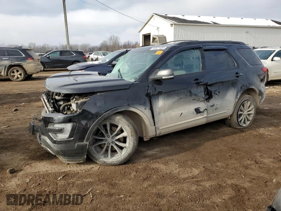 2017 Ford Explorer XLT z VIN 1FM5K8D86HGE16227, wystawiony jako Copart lot #82871484 z przebiegiem Nie podano mil oraz Szkoda całkowita • Salvage title. Historia ofert i sprzedaży dostępna na DreamBid. Obrazek 1.