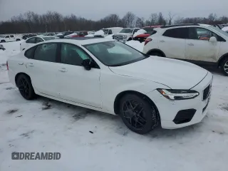 2020 Volvo S90 R-Design with VIN LVYA22MT2LP173215, listed as a Copart auction lot 46662405 with 54,491 mi miles and Salvage Title. Bid and sale history available at carsss.com. Image 4.