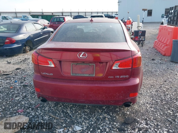 2009 Lexus IS with VIN JTHCK262492032459, listed as a IAAI auction lot 41883677 with 187,740 mi miles. Bid and sale history available at carsss.com. Image 16.