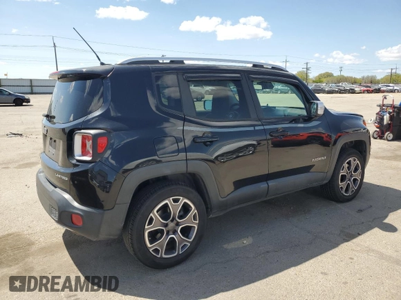 2015 Jeep Renegade Limited with VIN ZACCJBDT4FPB26634, listed as a Copart auction lot 52009035 with 92,995 mi miles and Salvage title. Bid and sale history available at DreamBid. Image 3.