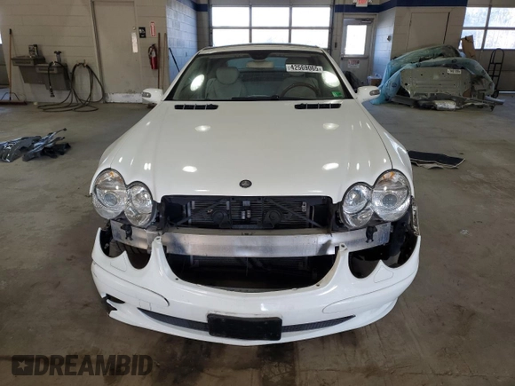 2006 Mercedes-Benz SL 500 with VIN WDBSK75F06F115114, listed as a Copart auction lot 42569065 with 60,360 mi miles and Salvage title. Bid and sale history available at DreamBid. Image 5.