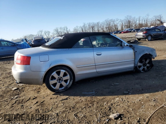 2005 Audi A4 3.0L with VIN WAUDT48H55K017900, listed as a Copart auction lot 42947015 with 0 mi miles and Salvage Title. Bid and sale history available at carsss.com. Image 3.