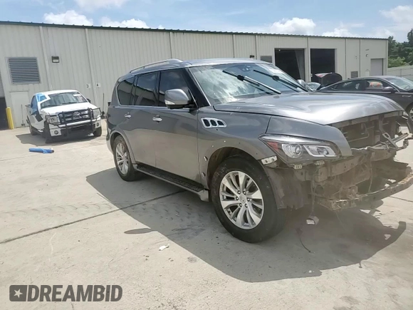 2017 Infiniti QX80 with VIN JN8AZ2NE7H9151603, listed as a Copart auction lot 60823795 with 128,027 mi miles and Clean title. Bid and sale history available at DreamBid. Image 14.