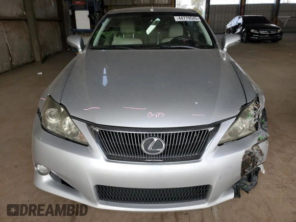 2010 Lexus IS 250 C z VIN JTHFF2C28A2505273, wystawiony jako Copart lot #44779545 z przebiegiem Nie podano mil oraz Szkoda całkowita • Salvage title. Historia ofert i sprzedaży dostępna na DreamBid. Obrazek 5.