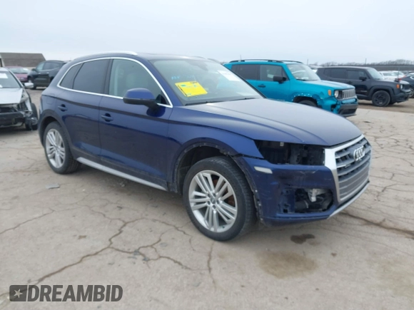 2018 Audi Q5 Prestige with VIN WA1CNAFY2J2062744, listed as a IAAI auction lot 41401459 with 126,097 mi miles. Bid and sale history available at carsss.com. Image 1.