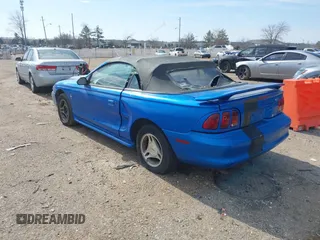 1998 Ford Mustang with VIN 1FAFP4441WF119648, listed as a IAAI auction lot 41588074 with 128,343 mi miles. Bid and sale history available at carsss.com. Image 3.