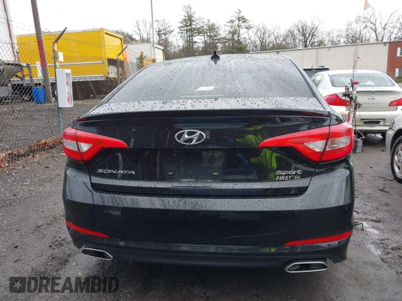 2017 Hyundai Sonata Sport with VIN 5NPE34AF1HH480121, listed as a IAAI auction lot 41823070 with 81,569 mi miles. Bid and sale history available at carsss.com. Image 16.