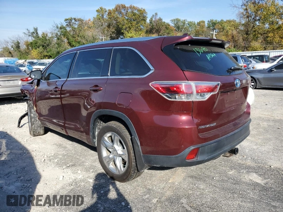 2014 Toyota Highlander Limited с VIN 5TDDCRFH0ES004774, выставлен на аукционе Copart как лот 77701584 с пробегом 147 023 миль миль и Списание • Salvage title. История ставок и продаж доступна на DreamBid. Изображение 2.
