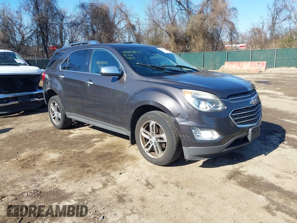 2016 Chevrolet Equinox LTZ with VIN 2GNFLGE34G6103007, listed as a IAAI auction lot 41645333 with 409,082 mi miles. Bid and sale history available at carsss.com. Image 1.