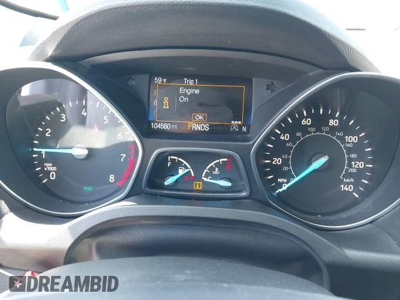 2017 Ford Escape Titanium with VIN 1FMCU0J97HUE07747, listed as a IAAI auction lot 41977788 with 104,560 mi miles. Bid and sale history available at carsss.com. Image 7.