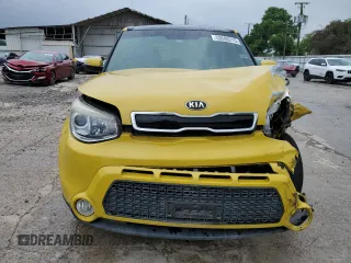 2014 Kia Soul + with VIN KNDJX3A50E7043571, listed as a Copart auction lot 53580215 with Not Provided miles and Salvage Title. Bid and sale history available at DreamBid. Image 5.
