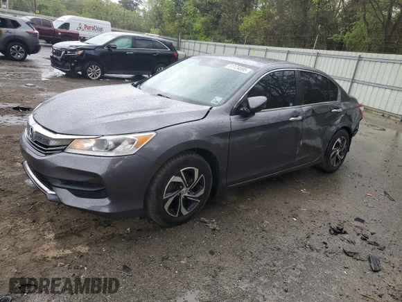 2016 Honda Accord Sedan LX with VIN 1HGCR2F38GA184576, listed as a Copart auction lot 51124595 with 138,632 mi miles and Salvage Title. Bid and sale history available at carsss.com. Image 1.