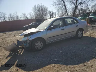 2004 Honda Civic VP with VIN 2HGES16344H565068, listed as a Copart auction lot 48391345 with 95,628 mi miles and Salvage Title. Bid and sale history available at carsss.com. Image 1.