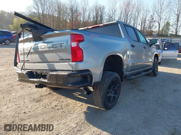 2025 Chevrolet Silverado 1500 with VIN 3GCPKCEK4SG161597, listed as a IAAI auction lot 41833048 with 852 mi miles and . Bid and sale history available at DreamBid. Image 4.