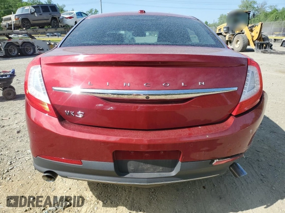 2015 Lincoln MKS with VIN 1LNHL9DK5FG607422, listed as a Copart auction lot 55613525 with 164,590 mi miles and Salvage title. Bid and sale history available at DreamBid. Image 6.