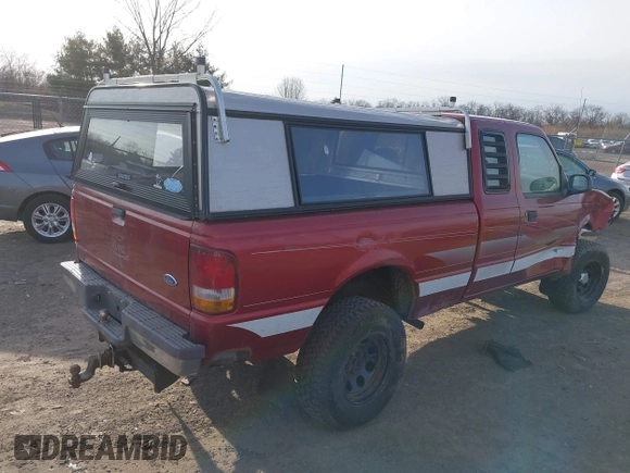 1997 Ford Ranger XLT with VIN 1FTCR14X2VPA39848, listed as a IAAI auction lot 38758650 with 145,617 mi miles. Bid and sale history available at carsss.com. Image 4.