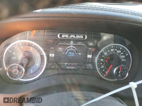 2020 Ram 2500 Laramie with VIN 3C6UR5FL6LG122309, listed as a Copart auction lot 48019295 with 57,352 mi miles and Salvage Title. Bid and sale history available at carsss.com. Image 9.