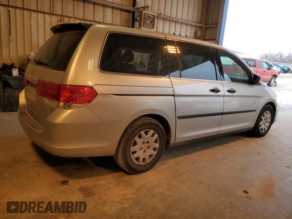 2008 Honda Odyssey LX with VIN 5FNRL38258B110528, listed as a Copart auction lot 44129175 with 93,780 mi miles and Salvage Title. Bid and sale history available at carsss.com. Image 3.