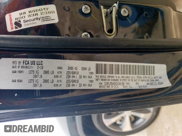 2019 Jeep Cherokee Limited with VIN 1C4PJMDN2KD124128, listed as a Copart auction lot 51630035 with 44,693 mi miles and Salvage Title. Bid and sale history available at carsss.com. Image 12.