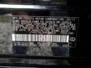 2017 Lexus GS with VIN JTHCZ1BL2HA006502, listed as a Copart auction lot 85337744 with 50,123 mi miles and Clean Title. Bid and sale history available at carsss.com. Image 13.