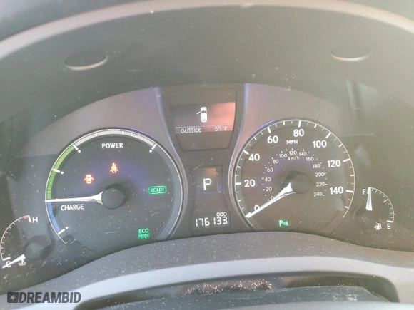 2011 Lexus RX 450h with VIN JTJZB1BA4B2405599, listed as a Copart auction lot 74988634 with 176,133 mi miles and Salvage Title. Bid and sale history available at carsss.com. Image 9.