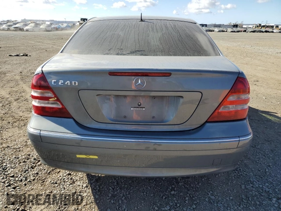 2005 Mercedes-Benz C 240 with VIN WDBRF61J45A719428, listed as a Copart auction lot 88686195 with 95,482 mi miles and Salvage Title. Bid and sale history available at DreamBid. Image 6.
