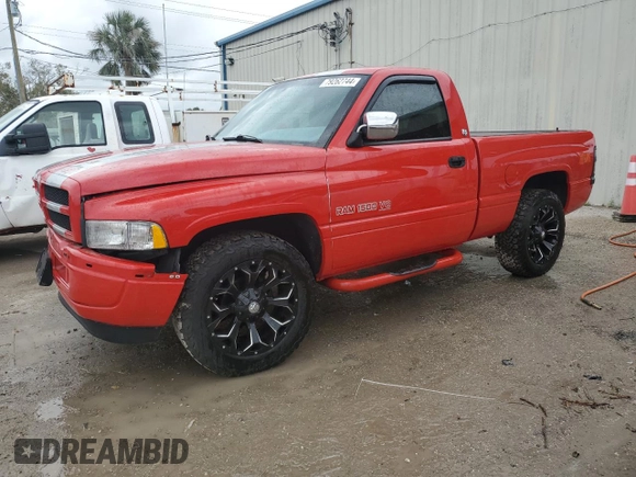 1997 Dodge Ram 1500 with VIN 1B7HC16Z0VS263283, listed as a Copart auction lot 79262744 with 157,359 mi miles and Salvage Title. Bid and sale history available at carsss.com. Image 1.