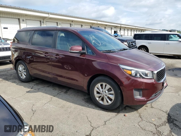 2017 Kia Sedona LX with VIN KNDMB5C12H6246716, listed as a Copart auction lot 72737494 with 143,942 mi miles and Clean Title. Bid and sale history available at carsss.com. Image 4.