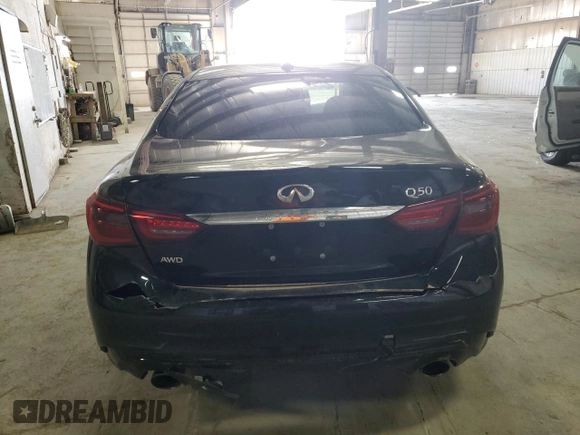 2019 Infiniti Q50 Luxe z VIN JN1EV7AR2KM555382, wystawiony jako Copart lot #49493895 z przebiegiem 82 409 mil mil oraz Szkoda całkowita • Salvage title. Historia ofert i sprzedaży dostępna na DreamBid. Obrazek 6.