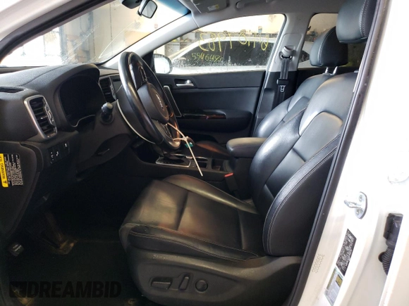 2019 Kia Sportage EX with VIN KNDPNCAC5K7542179, listed as a Copart auction lot 47737525 with 40,424 mi miles and Non Repairable. Bid and sale history available at carsss.com. Image 7.