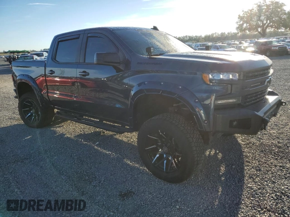 2021 Chevrolet Silverado 1500 RST with VIN 3GCPWDET9MG270708, listed as a Copart auction lot 87276814 with Not Provided miles and Salvage Title. Bid and sale history available at DreamBid. Image 4.