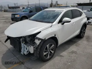 2018 Lexus NX 300h with VIN JTJBJRBZ1J2079901, listed as a Copart auction lot 58600355 with 53,233 mi miles and Salvage title. Bid and sale history available at DreamBid. Image 1.