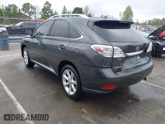 2010 Lexus RX 350 with VIN 2T2ZK1BA3AC010876, listed as a IAAI auction lot 41927858 with 177,411 mi miles. Bid and sale history available at carsss.com. Image 3.