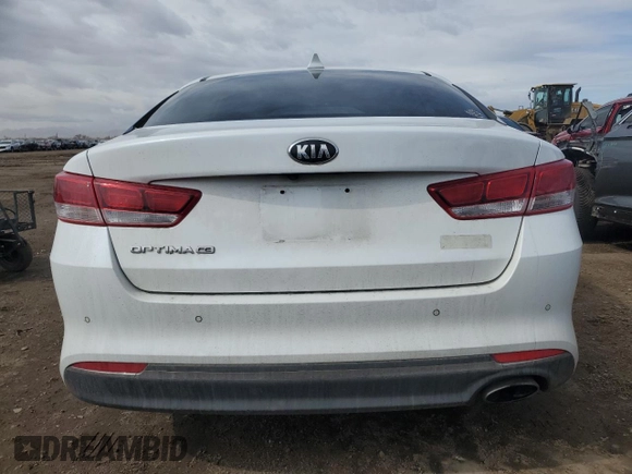 2018 Kia Optima LX with VIN 5XXGT4L35JG230717, listed as a Copart auction lot 47871735 with 89,576 mi miles and Salvage Title. Bid and sale history available at carsss.com. Image 6.