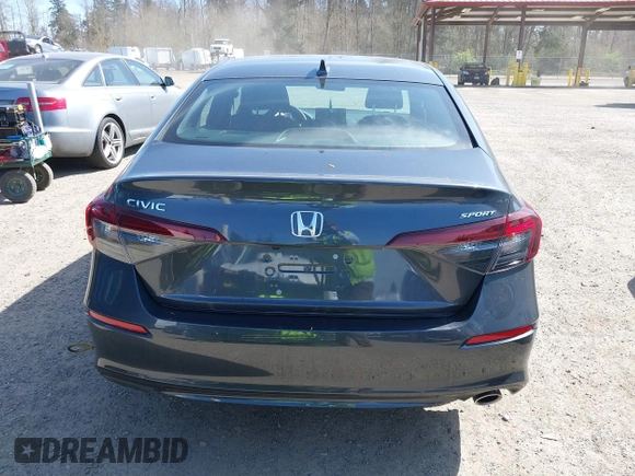 2025 Honda Civic Sedan Sport with VIN 2HGFE2F5XSH540935, listed as a IAAI auction lot 41966706 with 2,598 mi miles. Bid and sale history available at carsss.com. Image 16.