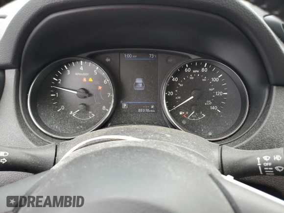 2020 Nissan Rogue S with VIN JN8AT2MT5LW005986, listed as a Copart auction lot 59542245 with 88,318 mi miles and Salvage title. Bid and sale history available at DreamBid. Image 9.