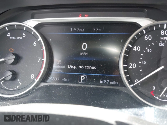 2024 Nissan Sentra SV with VIN 3N1AB8CV8RY300525, listed as a IAAI auction lot 42232919 with 19,837 mi miles and . Bid and sale history available at DreamBid. Image 7.